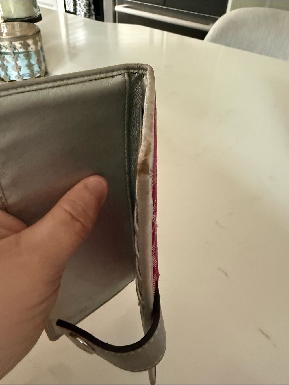 Coach Signature Continental Wallet with Silver Trim - Picture 5 of 6